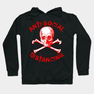 Antisocial Distancing - Red Hoodie